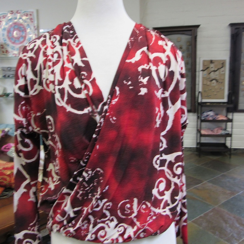 Faux Wrap Blouse
